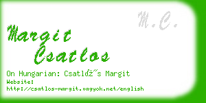 margit csatlos business card