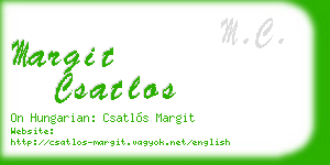 margit csatlos business card